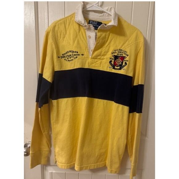 Vintage Polo Ralph Lauren P.R.L. Golf Club Bleecker Cup Rugby Shirt M - Picture 6 of 6